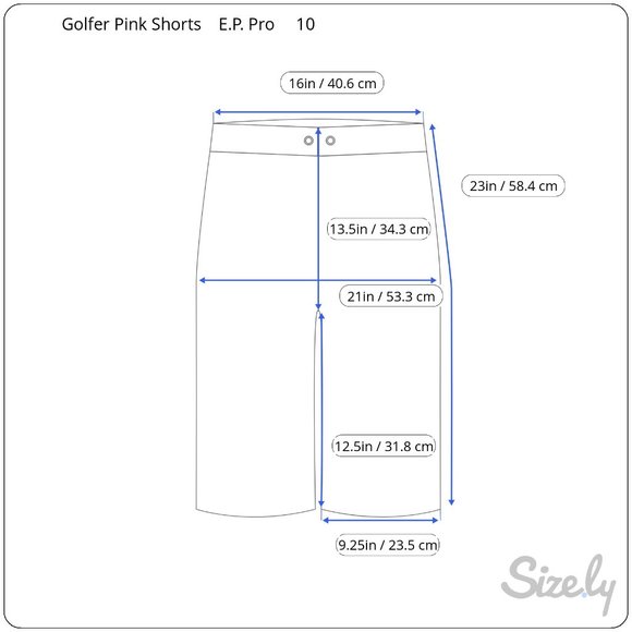 Bold Deep Pink Golf Shorts - Picture 6 of 6